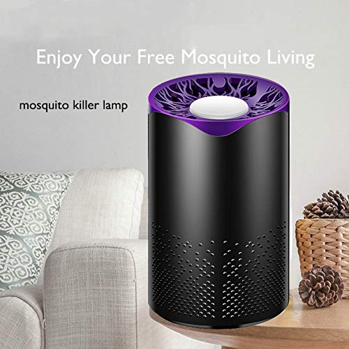 SUPERHUA Lámpara Antimosquitos Electrico Interior USB Bug Zapper Inhalador Electrónica Silencioso Impermeable Adecuado Embarazada Infantil Insectos Trampa para Mosquitos