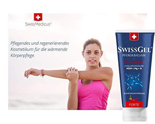 swissmedicus Bálsamo caballo con Colágeno wärmend extra fuerte hierbas Bálsamo para wärmende körperpf Lede, bevegungs o Dolor Alivio. con Colágeno, hyaluronsäure, 200 ml