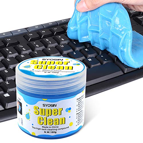 SYOSIN Limpiador Teclado Gel Universal de Limpieza de Polvo Limpiador de Bacterias de Suciedad para Computadoras, Ventilaciones de Automóviles, Impresoras, Calculadoras