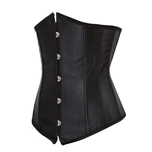 SZIVYSHI Mujer Steampunk Corsé de Underbust cintura Waist Cincher gótico Bustier Fajas Reductoras de Cinturón Firme de Formación Para