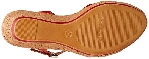 Tamaris 1-1-28347-24, Sandalias con Tira Vertical para Mujer, Rojo (Red 500), 40 EU