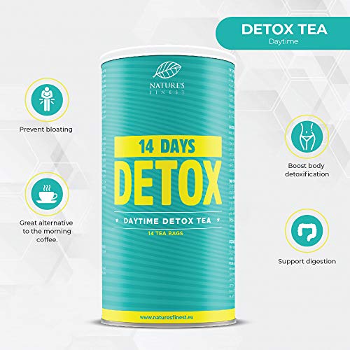 TEATOX DAYTIME DETOX TEA/Té depurativo/DETOX diurno 42g | Combinación de Té de hierbas orgánicas y naturales para la purificación del cuerpo. | Vegetariano y vegano.