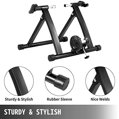 Tecmaqui Rodillos para Bicicleta 330LBS Entrenador para Bicicleta en Interior 750W Resistencia Fluida Soporte Portátil para Ejercicio de Bicicleta en Interior Rodillos con Fluido para Bicicletas