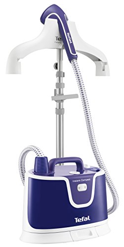 Tefal Instant Compact IS3365E1 - Cepillo de vapor con soporte vertical de 1500 W con 30 g/min de salida de vapor, depósito de 1 l, alisa desinfecta y elimina olores, 2 niveles de salida de vapor