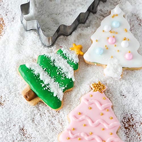 TENSUN 12 Piezas Molde de Galletas de Acero Inoxidable para Pascua, Navidad, Halloween, Horneado de Galletas de Pascua, Molde de Galletas de Huevo y Conejo, Molde de Galletas para niños