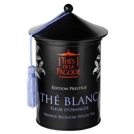 Thés de la Pagode - Té Blanco Orange Blossom - Edición de prestigio - Caja de 100 gramos - Té relajante con notas florales