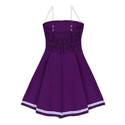 TiaoBug 4Pcs Disfraz de Anime Mujer Cosplay de Marinero Chica Mujer para Fiesta Halloween Carnaval Actuación Cumpleaños Fotografía Morado Medium