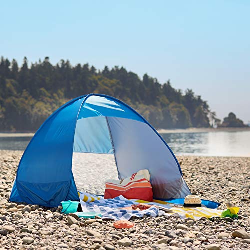 Tienda desplegable para uso en la playa