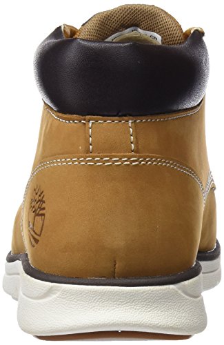 Timberland Bradstreet Leather Sensorflex, Botas Chukka para Hombre, Amarillo Wheat Nubuck, 41.5 EU