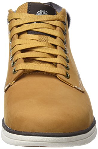 Timberland Bradstreet Leather Sensorflex, Botas Chukka para Hombre, Amarillo Wheat Nubuck, 41.5 EU