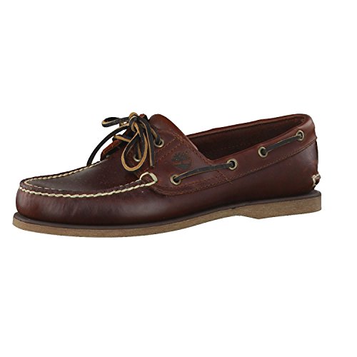 Timberland Classic 2 Eye, Náuticos para Hombre, Marrón Rootbeer Smooth, 40 EU