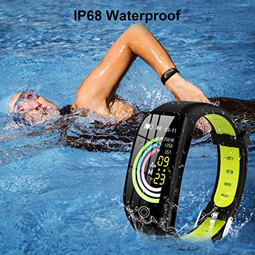 Tipmant Pulsera de Actividad, Reloj Inteligente Smartwatch Impermeable IP68 Pulsera Inteligentes con Pulsómetro Podómetro Calorías Pulsera Deporte para Android y iOS para Hombre Mujer Niños (Verde)