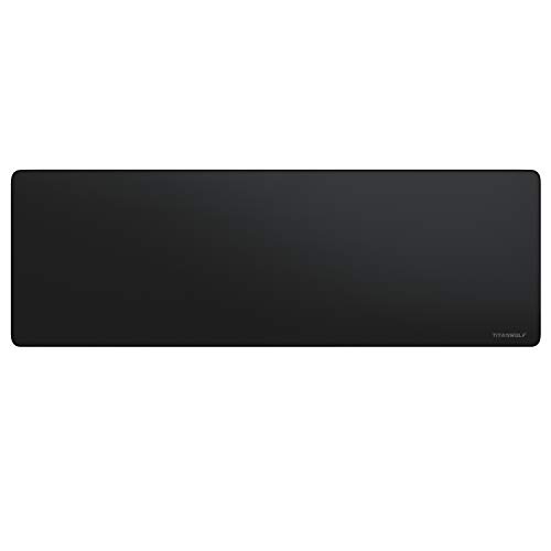 TITANWOLF - Alfombrilla de Ratón de Gran Tamaño 1200x400mm – Mouse Pad Gaming XXL - para Precisión y Velocidad en Juegos - Antideslizante - Superficie de Tejido - para Ratón y Teclado