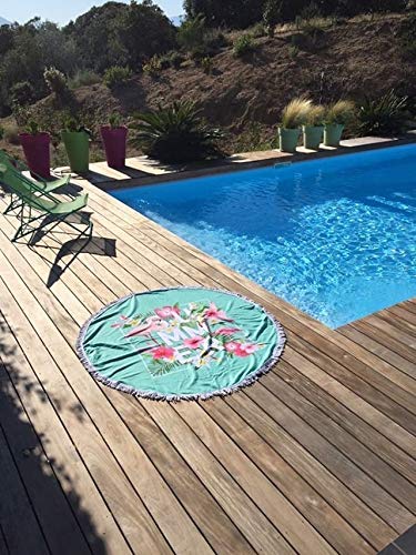 Toalla de playa de verano KALTYS Redonda 150 cm 100% poliéster