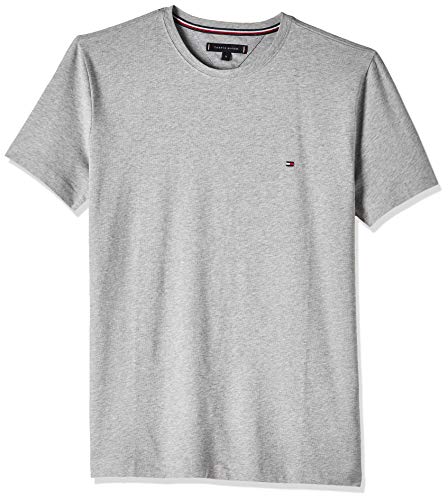 Tommy Hilfiger Core Stretch Slim Cneck tee Camiseta, Gris (Cloud Htr 501), X-Large para Hombre