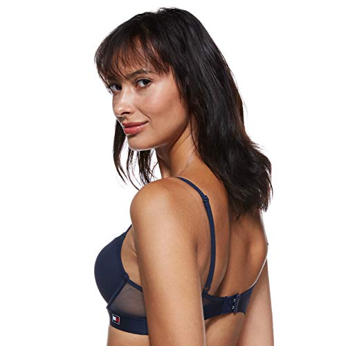 Tommy Hilfiger Longline Bra Sujetador con Push-up, Azul (Navy Blazer 416), K (Talla del Fabricante: B80) para Mujer