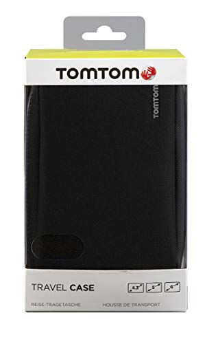 TomTom Estuche de Viaje Universal para Todos los Navegadores de 4.3, 5 y 6 pulgadas, como Start, Via, GO, GO Basic, GO Essential, Rider, GO Professional o GO Camper, Negro/Gris