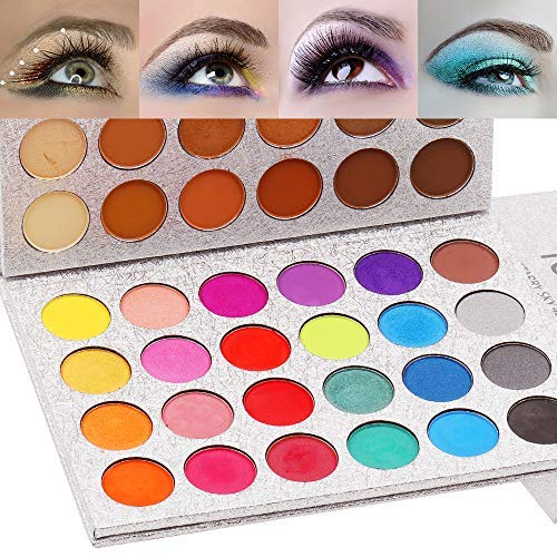 Top Beauty 48 Color Sombra de ojos Altamente pigmentada Brillo Neutral Mate Sombra de ojos Kits de maquillaje Impermeable Ahumado Metálico Brillo Kits de sombra de ojos