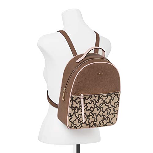 Tous Elice New, Bolso Mochila para Mujer, Multicolor (Marrón/Rosa 895890028), 24x29.5x10.5 cm (W x H x L)