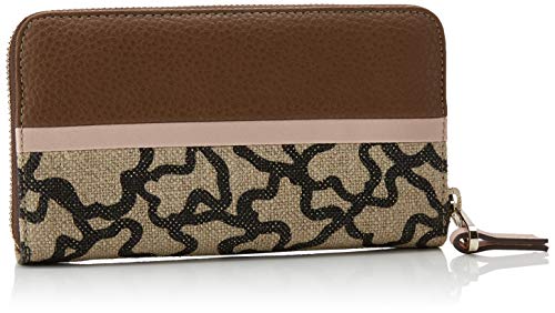 Tous Elice New, Cartera para Mujer, Multicolor (Marrón/Rosa 895960017), 19.5x11x2 cm (W x H x L)