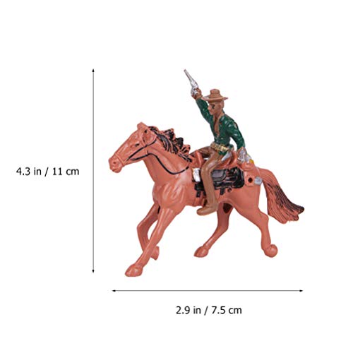 TOYANDONA 1 Juego de Juguetes de Indios Y Vaqueros, Figuritas de Nativos Americanos Figuras de Plástico para Decoración O Juguete