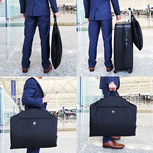 TRAVANDO ® Portatrajes Hombre Viaje, Estuche para Trajes con compartimento para ordenador