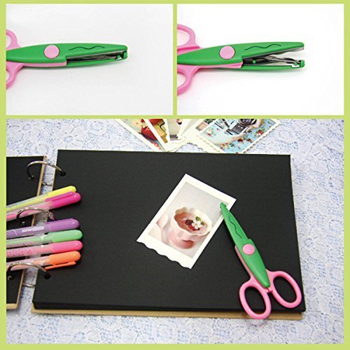 UCEC® Set de 6 Tijeras Coloridas Decorativas, Tijeras Dentadas de Diferentes Diseños para Manualidades, Ideal para Usos de Estudiantes, Profesores, para Cortar Papeles o Cartulinas