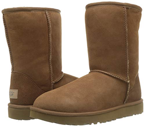 UGG Female Classic Short II Classic Boot, Chestnut, 6 (UK)