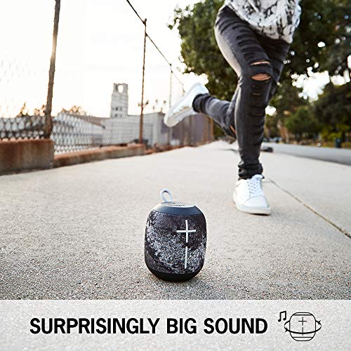 Ultimate Ears WONDERBOOM - Altavoz Bluetooth impermeable con conexión, Negro y gris