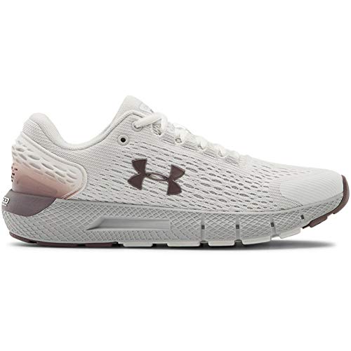 Under Armour Charged Rogue 2, Zapatillas para Correr de Carretera para Mujer, Blanco Halo Gris Pizarra Púrpura 105, 35.5 EU