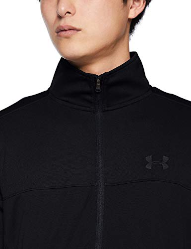 Under Armour Sportstyle Pique Track Jacket Chaqueta, Hombre, Negro (Black/Black 001), L