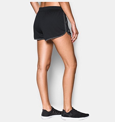 Under Armour Tech Short 2.0 Twist Pantalones Cortos, Mujer, Negro (Black), XS