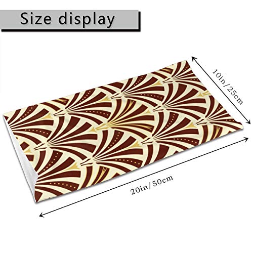 Unisex Multifuncional Mascarilla Art Deco Fan Pattern Chocolate On Cream Bandanas, Deportes & Casual Headwear Cuello Polaina Headwrap Pasamontañas Cabeza Bufanda