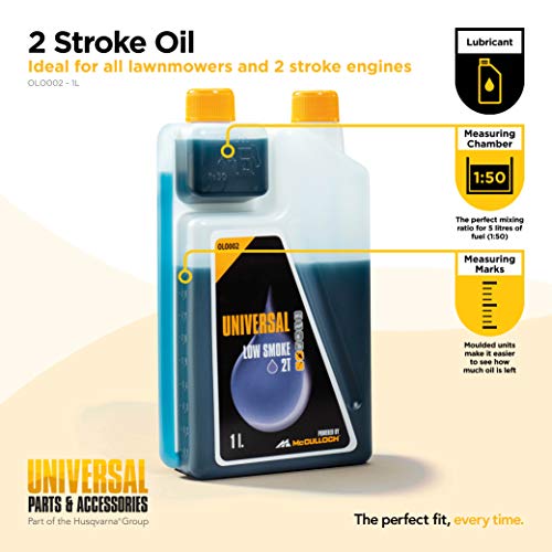 Universal GM577616402 Aceite 2 tiempos,para protección contra el desgaste, alto efecto lubricante, limpieza óptima del motor, Standard, 1,0L