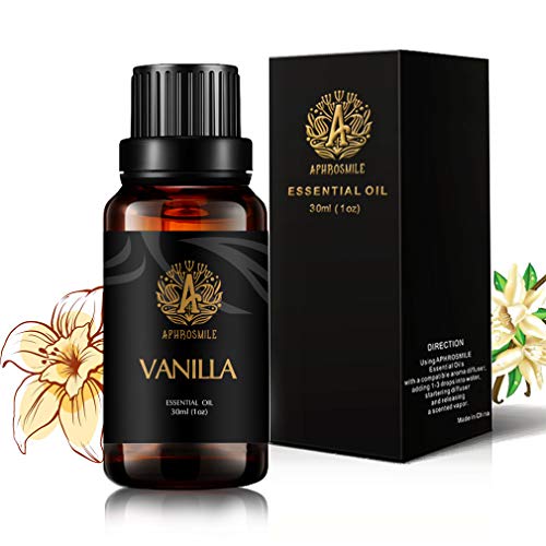 Vainilla Aceite esencial para difusor, grado terapéutico vainilla Aceite Esencial para humidificador, 100% puro vainilla aceite perfumado, 30ml vainilla Aceite Fragancia, vainilla Aceite para hogar