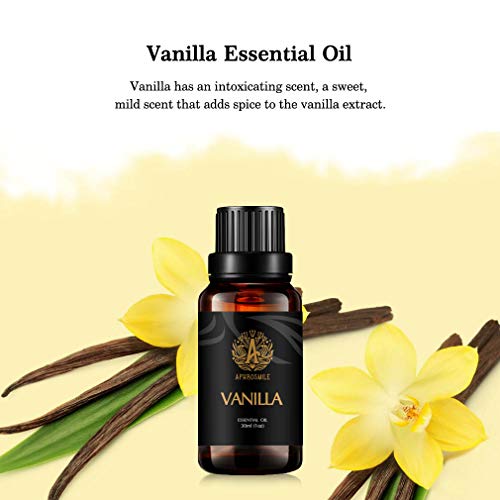 Vainilla Aceite esencial para difusor, grado terapéutico vainilla Aceite Esencial para humidificador, 100% puro vainilla aceite perfumado, 30ml vainilla Aceite Fragancia, vainilla Aceite para hogar