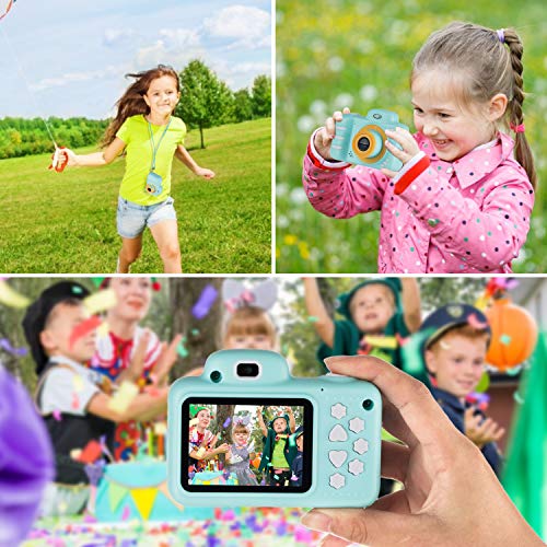 Vannico Camara Fotos, Camara para Niños Cámaras de Video para niños Cámara Digital 8MP 1080P HD Juguetes para niña de 3-10 años con Tarjeta de 16GB TF (Azul)