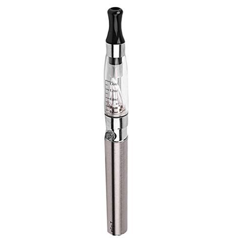 Vaper Cigarros Electrónicos, SMOK Vape Pen Ego-t EC4, Vape Pen + E Liquido, Top Refill Vaporizado, Batería Recargable Cigarro Electronico, E Cigarette Sin Nicotina 0.0mg (Plata)