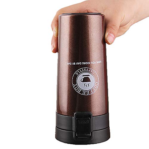 Vaso Termico Café Termo Taza Botella Taza Coche Acero Inoxidable Café Agua Thermos Frascos Termo Cafe Hermetico (Marrón)