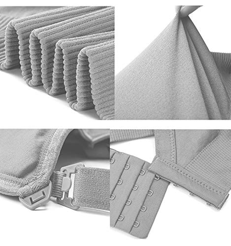 Vellette Sujetador premamá 3Pcs Sostén De Lactancia Sin Costuras Sujetador de Maternidad Sujetadores para Premamá Sostén Embarazada (3Pcs(Black+Grey+White), M/L(=L))