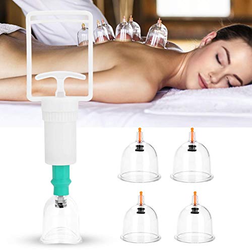 Ventosas para masaje, conjunto de ahuecamiento Vaso de vacío de masaje físico tradicional en el hogar para alivio del dolor muscular de espalda, cuello, cintura, pierna