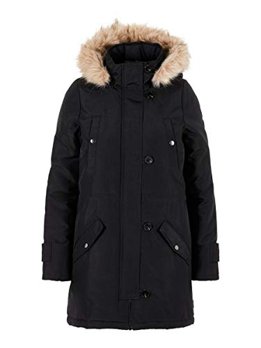 Vero Moda Vmexcursion Expedition Aw193/4parka Noos Abrigo, Negro (Black Black), 42 (Talla del fabricante: Large) para Mujer