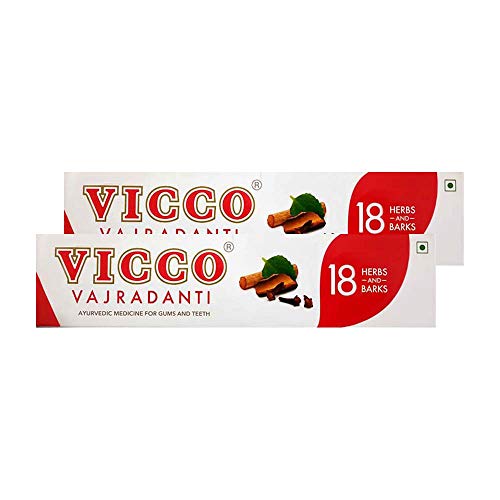 Vicco Vajradanti ToothPaste 100gm Ayurvedic For Gum and Teeth (Pack of 5)