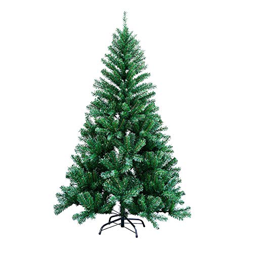 vingo Árbol de Navidad Artificial, 150cm Verde Pino Arbol para Decoración Navideña Nevado de Picea, Aguja de Pino, con Soporte