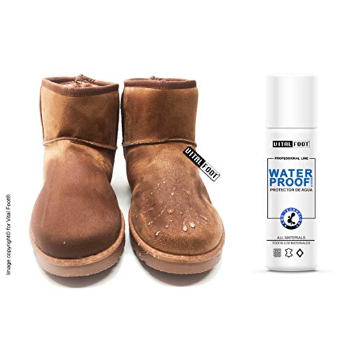 VITAL FOOT - Spray Protector Agua Lluvia Impermeabilizante Calzado Zapato WaterProof - 250 ml