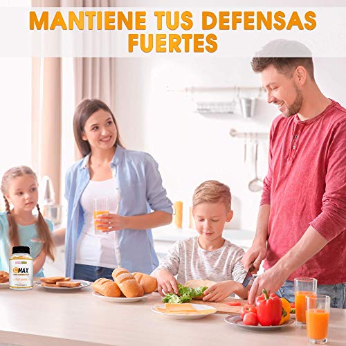 Vitamina C 1.585mg para proteger y reforzar el sistema inmunológico | Vitamina C pura microencapsulada | Mantiene las defensas fuertes | Protege las células del daño oxidativo | 60 cápsulas