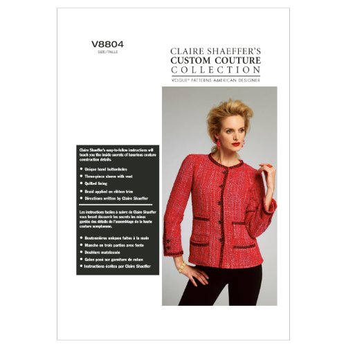 Vogue Patterns V8804 - Patrones de Costura para Chaquetas de Mujer (Tallas 42 a 50)