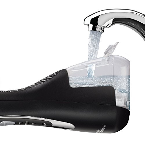 Waterpik WP-562EU Irrigador Bucal Recargable Irrigador Dental Portátil, Color Negro