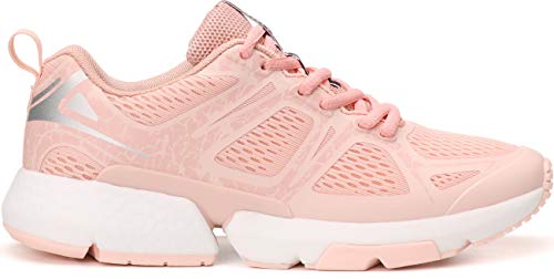 WHITIN Zapatillas Correr para Mujer Zapatos de Deportivas Aire Libre y Deportes Casual Montaña Trail Running Tenis Transpirables Sapatillas Aire Libre y Deportes Gimnasio Sneakers Rosado 40