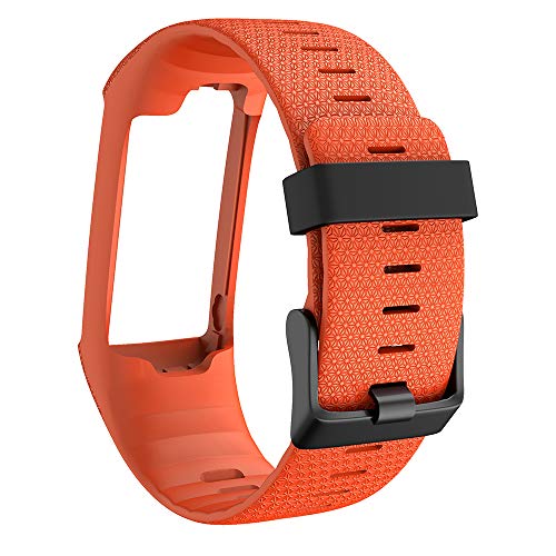 WIIKAI Compatible con Polar A3060/A370 Correas para Relojes, Correa de Pulsera de Reemplazo(Naranja).